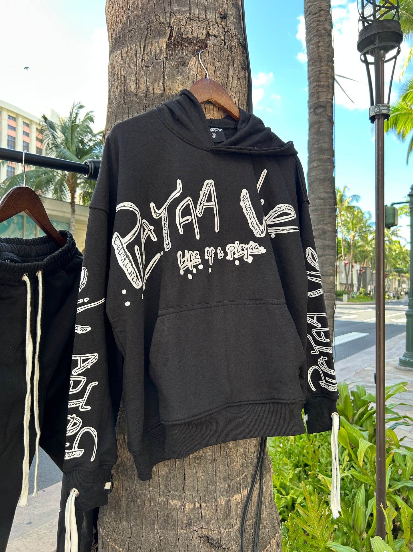 L.o.a.P Streengs Black Hoodie