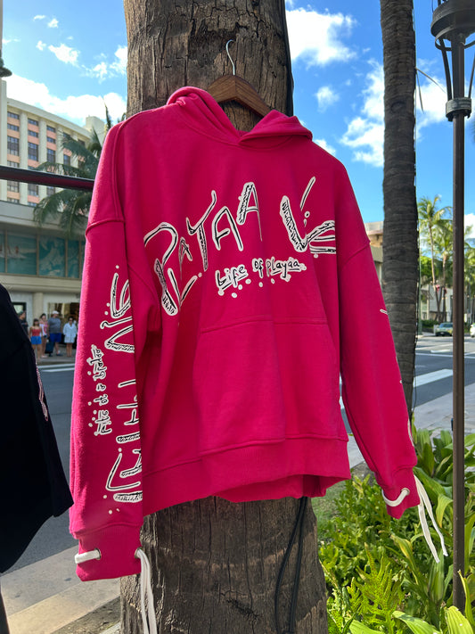 L.o.a.P Streengs Pink Hoodie